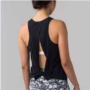 Lululemon Black All Tied Up Tank Top Size Medium M